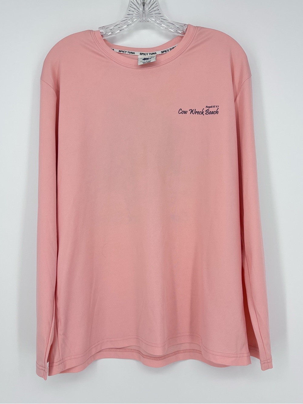 Spicy Tuna Coastal Outfitters Pink Fishing Shirt Outdoor Size Large